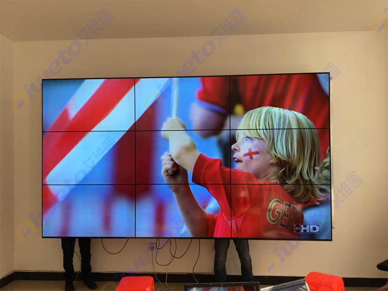 艾維圖9臺47寸高液晶拼接單元應(yīng)用:內(nèi)蒙古阿拉善黨政大樓